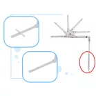 Leesésgátló 120 cm fekete színben