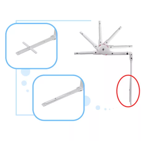 Leesésgátló 120 cm fekete színben