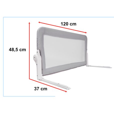 Leesésgátló 120 cm szürke színben