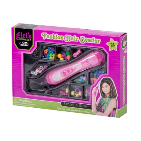 Gyöngyfűző készlet hajgyöngy fonat készítéshez (78 gyönggyel)