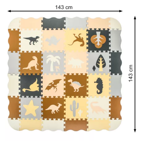 36 részes dinoszauruszos puzzle játszószőnyeg