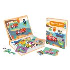 Hordozható mágneses puzzle - járművek