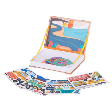 Hordozható mágneses puzzle - járművek
