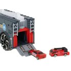 2 az 1-ben tűzoltóautó és garázs, 2 autóval