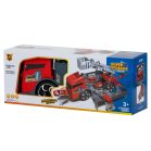 2 az 1-ben tűzoltóautó és garázs, 2 autóval