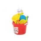 Műanyag homokozószett élénk színekben