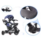 Fix Lite 3in1 tricikli szülőkormánnyal és lábtartóval kék színben (360°-ban forgatható ülés)