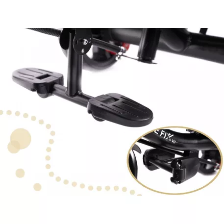 Fix Lite 3in1 tricikli szülőkormánnyal és lábtartóval kék színben (360°-ban forgatható ülés)