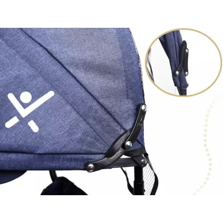 Fix Lite 3in1 tricikli szülőkormánnyal és lábtartóval kék színben (360°-ban forgatható ülés)