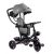 Fix Lite 3in1 tricikli szülőkormánnyal és lábtartóval szürke színben (360°-ban forgatható ülés)