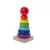 Színes, fából készült piramis