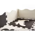 25db-os habszivacs puzzle szőnyeg fekete-fehér színben