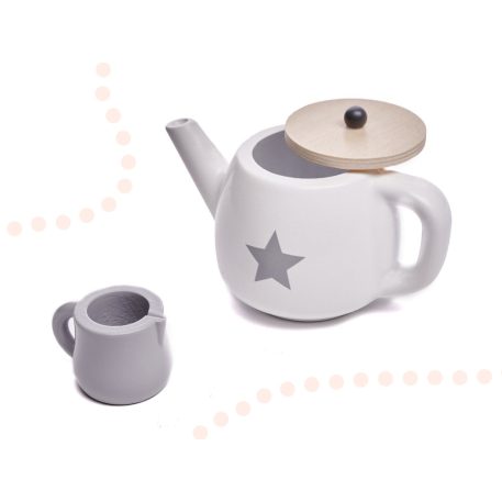 Fából készült 2 személyes játék teáskészlet