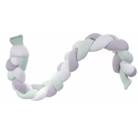 Fonott rácsvédő Zöld-szürke-fehér 7x100 cm