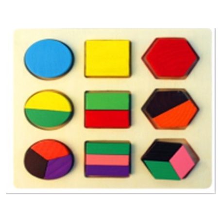 18 részes fa készségfejlesztő játék 