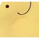 Babapárna - elefánt forma (18,5 cm x 25 cm) - sárga színben