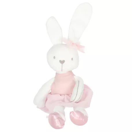 Plüss kabala nyúl rózsaszín ruhában 42cm