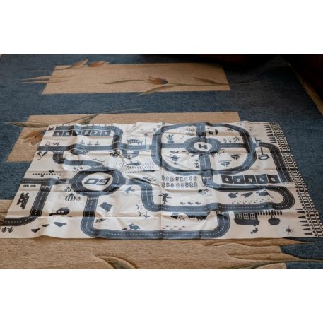 Játszószőnyeg város, vízálló 130 x 100 cm