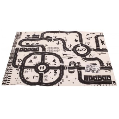 Játszószőnyeg város, vízálló 130 x 100 cm