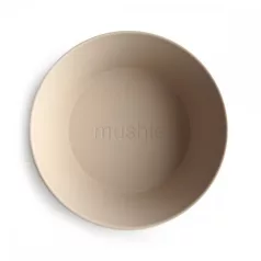 Mushie kerek tál 2 db - Vanilla