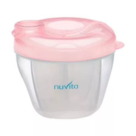 Nuvita tápszertartó doboz - pasztell pink színben 