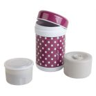 Nuvita acél termosz 750ml - pink pöttyös