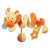 Špirálová plyšová hračka na kočík/malé vajíčko - žirafa
