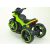 Zelená elektronická policajná motorka