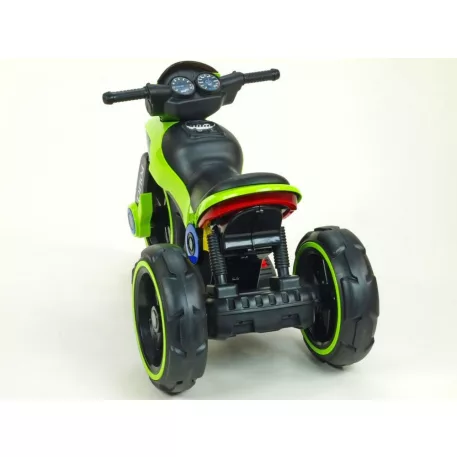 Zöld elektromos rendőrmotor
