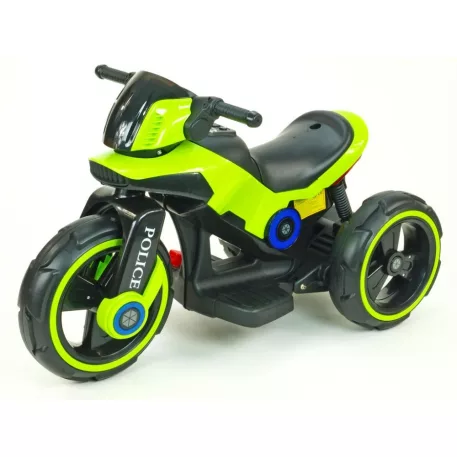 Zöld elektromos rendőrmotor