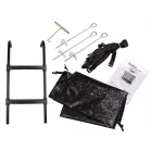 SkyFlyer 304 cm-es profi belső hálós trambulin fekete színben + AJÁNDÉK létra