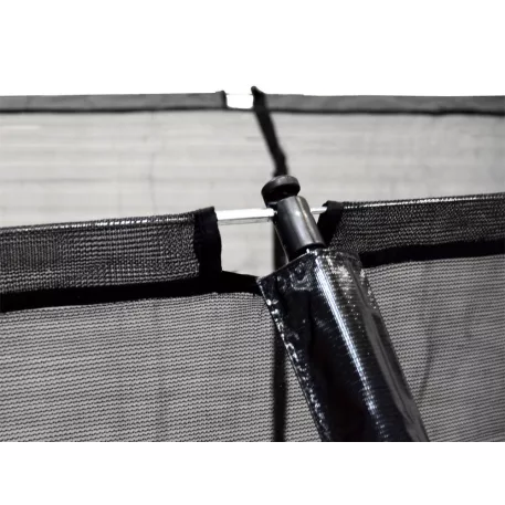 SkyFlyer 304 cm-es profi belső hálós trambulin fekete színben + AJÁNDÉK létra