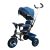 Baby Mix Rider detská trojkolka s otočným sedadlom o 360° s vodiacou páčkou a opierkou na nohy v modrej farbe