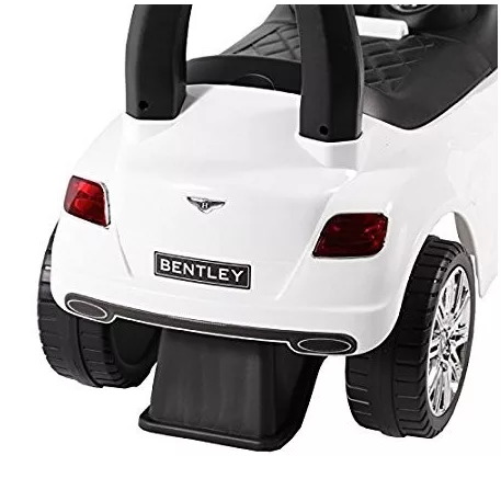Baby Mix Bentley lábbal hajtható zenélő autó gyerekeknek fehér színben