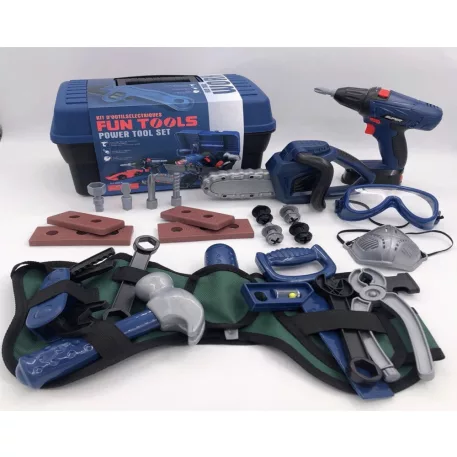 Játék műanyag szerszámkészlet – 32 részes