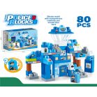 80 darabos építőjáték készlet rendőrségi temetikával