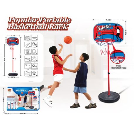 Kosárlabda állvány szett labdával