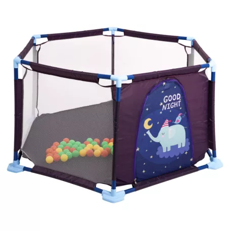 Elefántos járóka 40 darab labdával