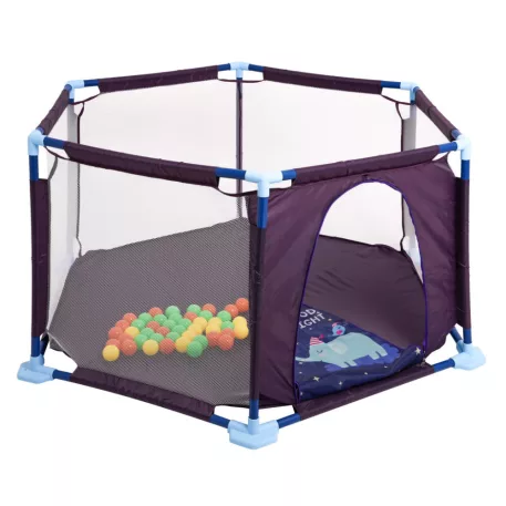 Elefántos járóka 40 darab labdával