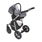 Mama Kiddies Dream Limited Edition 3az1-ben multifunkciós babakocsi kiegészítőkkel antracit és piros színben + Ajándék