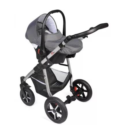 Mama Kiddies Dream Limited Edition 3az1-ben multifunkciós babakocsi kiegészítőkkel antracit és piros színben + Ajándék
