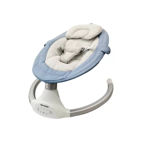 Mama Kiddies prémium 2az1-ben elektromos hinta és pihenőszék távirányítóval kék színben + ajándékok