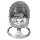 Mama Kiddies prémium 2az1-ben elektromos hinta és pihenőszék távirányítóval szürke színben + ajándékok