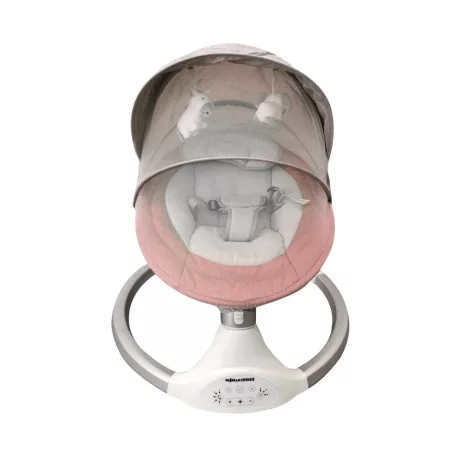 Mama Kiddies prémium 2az1-ben elektromos hinta és pihenőszék távirányítóval pink színben + ajándékok