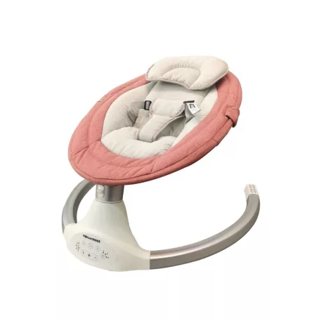 Mama Kiddies prémium 2az1-ben elektromos hinta és pihenőszék távirányítóval pink színben + ajándékok