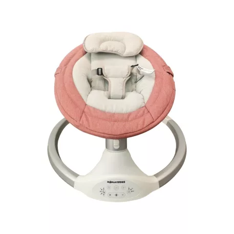Mama Kiddies prémium 2az1-ben elektromos hinta és pihenőszék távirányítóval pink színben + ajándékok