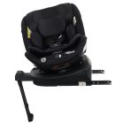 ISOFIX-es 360°-ban forgatható Mama Kiddies Turbo Wings biztonsági autósülés (40 - 150 cm) fekete színben támasztólábbal + ajándék gerinctámasszal és napvédővel