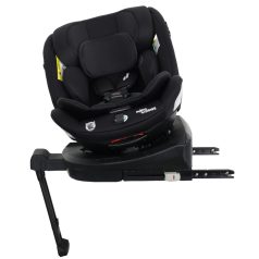   ISOFIX-es 360°-ban forgatható Mama Kiddies Turbo Wings biztonsági autósülés (40 - 150 cm) fekete színben támasztólábbal + ajándék gerinctámasszal és napvédővel