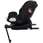 ISOFIX-es 360°-ban forgatható Mama Kiddies Turbo Wings biztonsági autósülés (40 - 150 cm) fekete színben támasztólábbal + ajándék gerinctámasszal és napvédővel
