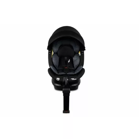 ISOFIX-es 360°-ban forgatható Mama Kiddies® Turbo Wings biztonsági autósülés (40 - 150 cm) sötétszürke színben támasztólábbal + ajándék gerinctámasszal és napvédővel